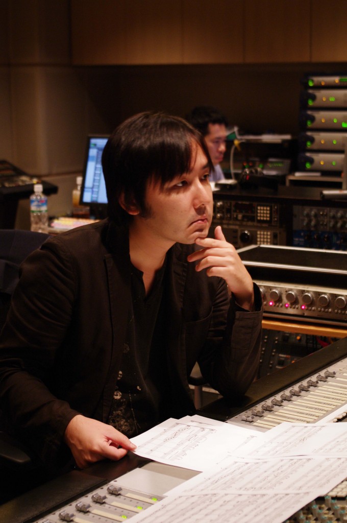 音楽家 土屋洋一氏 ミキサー卓前にて
