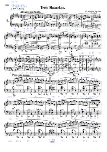 ショパン :マズルカ 第33番 Op.56-1 CT83 ロ長調 Chopin, Frederic:Mazurkas　Mazurka No.33 H-Dur Op